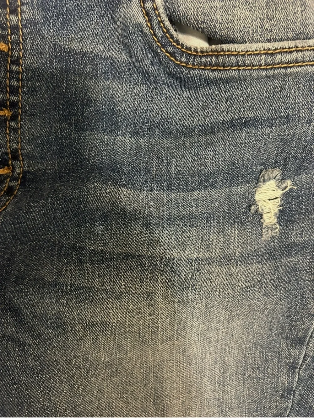 Kut from the Kloth High-Rise Button-Fly Distressed Jeans - Blue Size 6